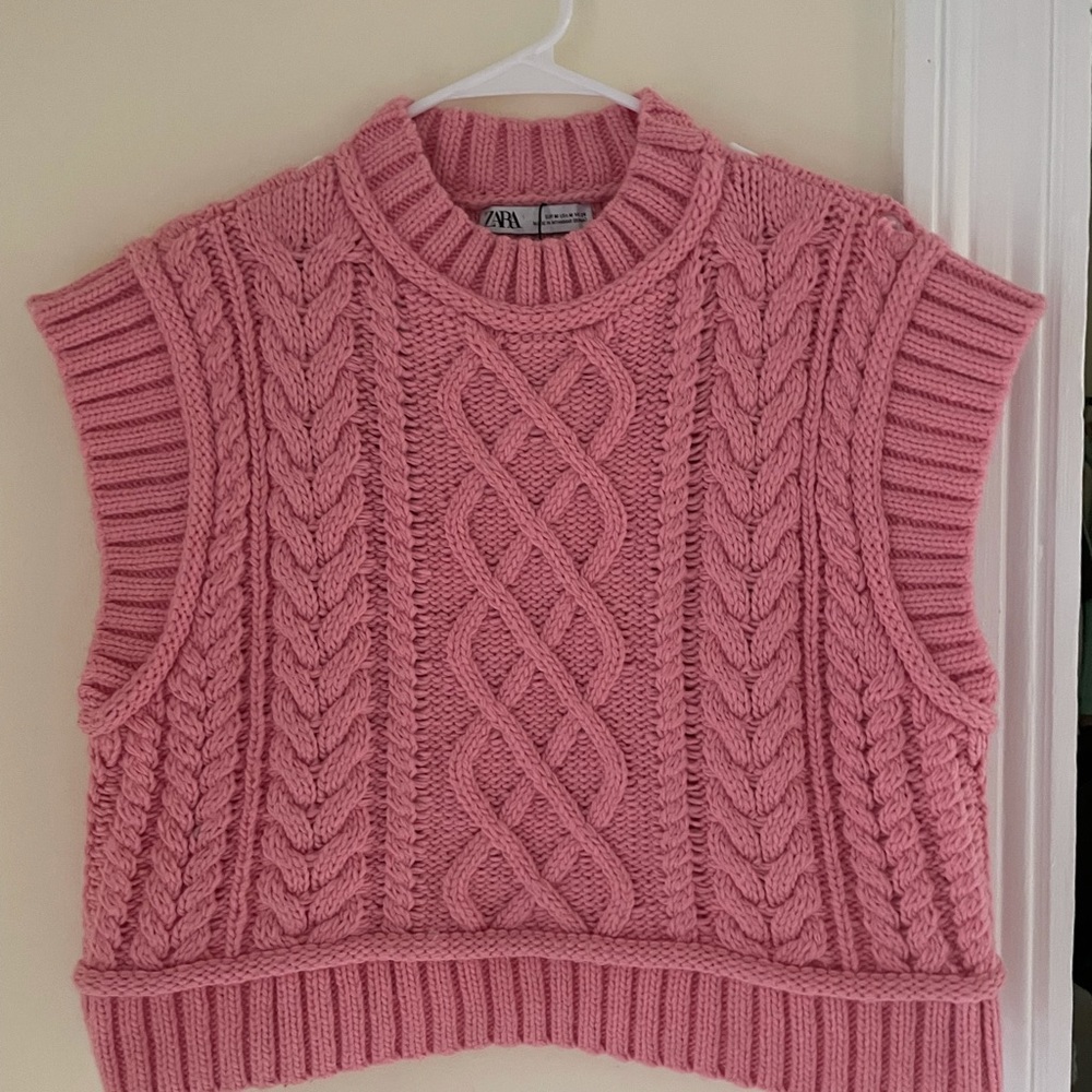 Zara Pink Sweater Vest